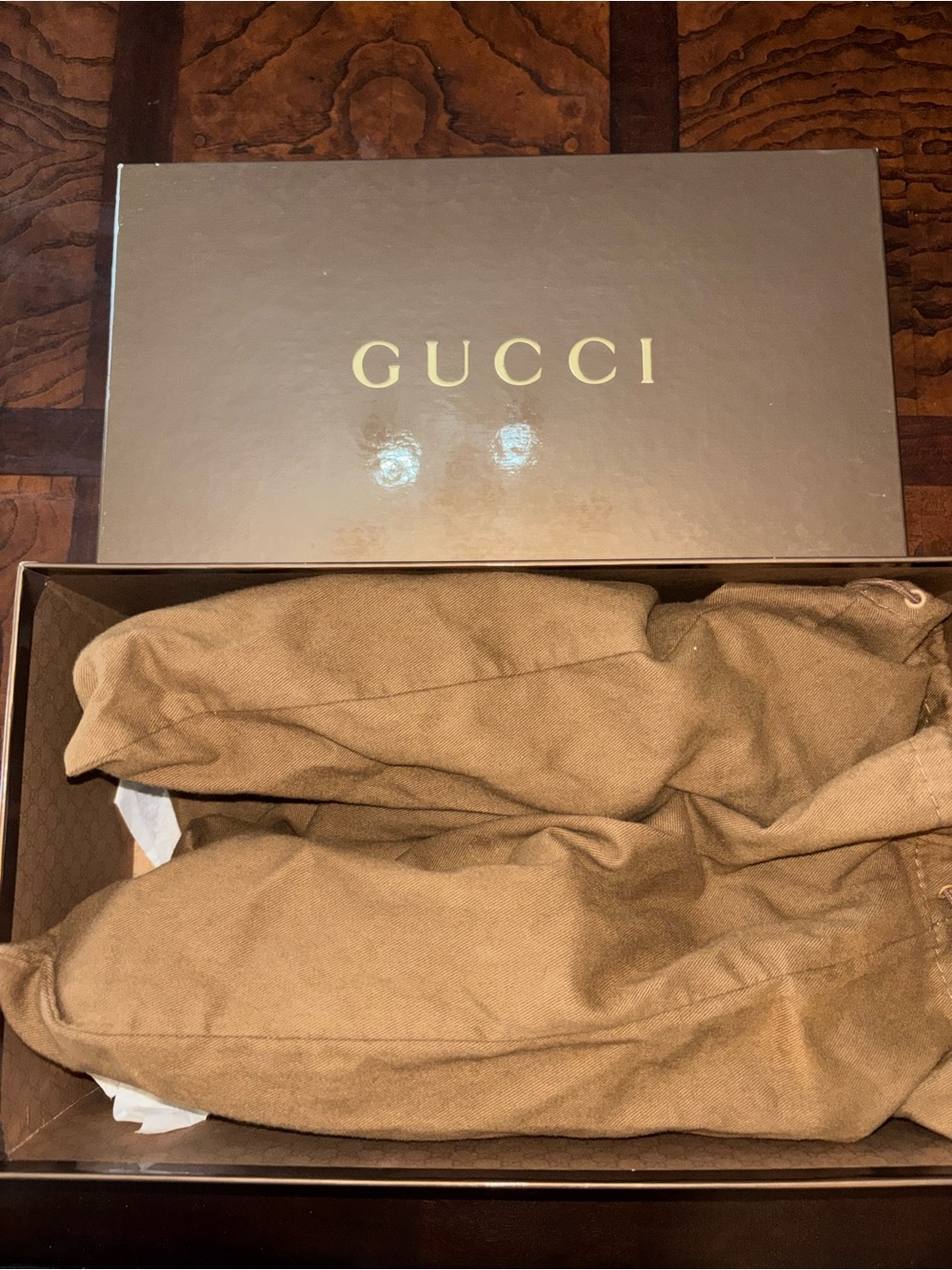 Gucci Black Embossed GG Leather Slip-Ons - Picture 11 of 13
